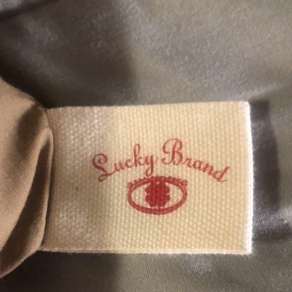 100% leather purse by Lucky Brand cream colored - Picture 6 of 9